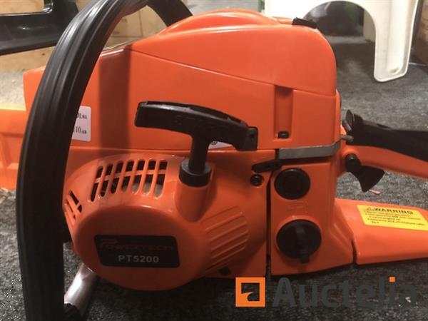 Grote foto powertech benzine kettingzaag 52cc doe het zelf en verbouw ijzerwaren en bevestigingsmiddelen