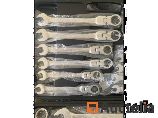 Grote foto 22 delige flexibele ringratel steeksleutel set 6 32mm doe het zelf en verbouw ijzerwaren en bevestigingsmiddelen