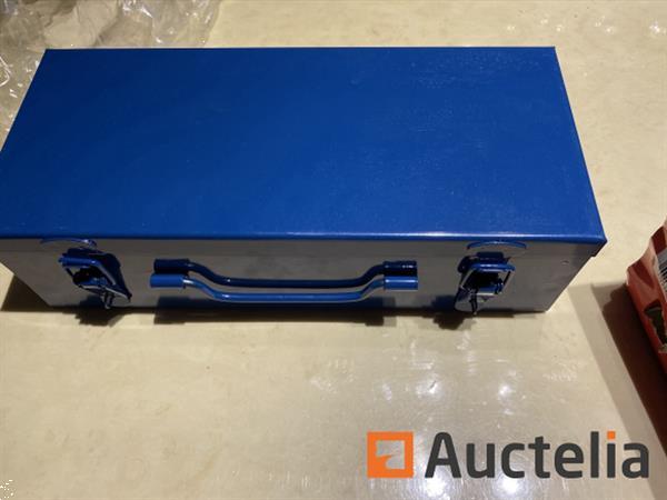 Grote foto zware slagdoppen set 10 delig stahlkaiser 22 50mm in metalen koffer doe het zelf en verbouw ijzerwaren en bevestigingsmiddelen