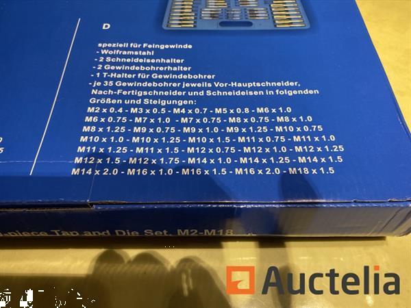 Grote foto tap en snij set 110 delig metrisch tungsten staal doe het zelf en verbouw ijzerwaren en bevestigingsmiddelen