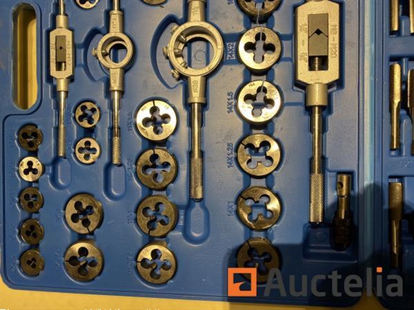 Grote foto tap en snij set 110 delig metrisch tungsten staal doe het zelf en verbouw ijzerwaren en bevestigingsmiddelen