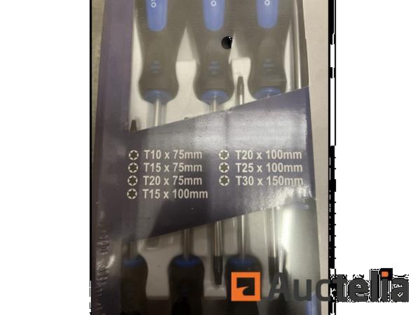 Grote foto set torx schroevendraaiers doe het zelf en verbouw ijzerwaren en bevestigingsmiddelen