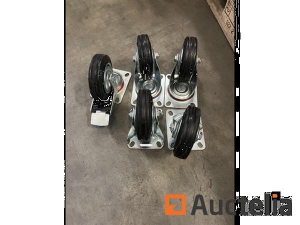 Grote foto 5 x divers wiel 100 mm doe het zelf en verbouw ijzerwaren en bevestigingsmiddelen