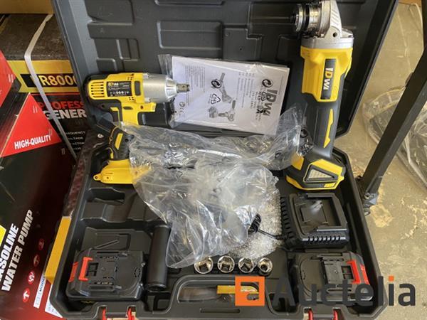 Grote foto accu slijper en slagmoersleutel set 36v 4ah doe het zelf en verbouw ijzerwaren en bevestigingsmiddelen