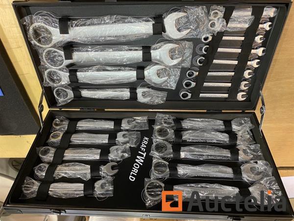 Grote foto 22 delige ringratel steeksleutel set 6 32mm doe het zelf en verbouw ijzerwaren en bevestigingsmiddelen