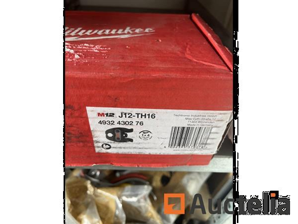 Grote foto milwaukee persbek j12 th16 doe het zelf en verbouw ijzerwaren en bevestigingsmiddelen