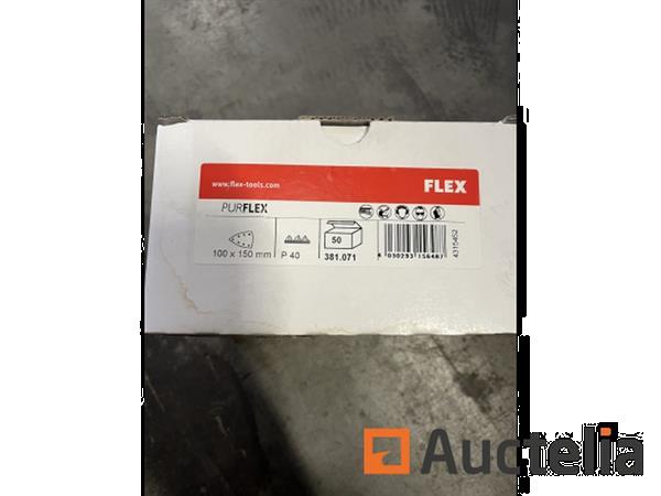 Grote foto doos met 50 schuurschijven flex doe het zelf en verbouw ijzerwaren en bevestigingsmiddelen