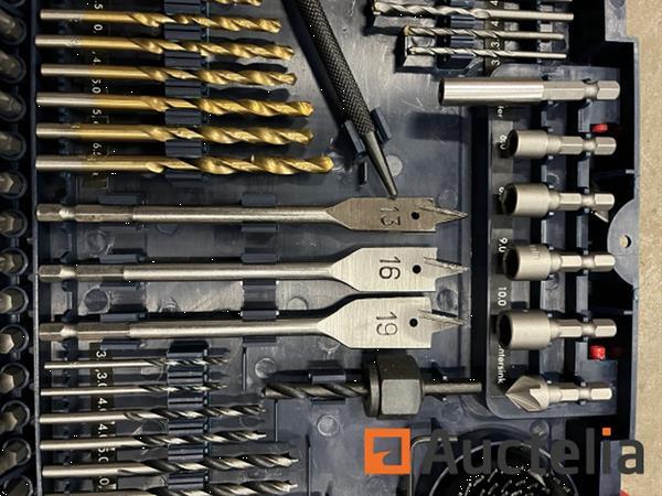 Grote foto 100 delige boor en bit set in koffer doe het zelf en verbouw ijzerwaren en bevestigingsmiddelen