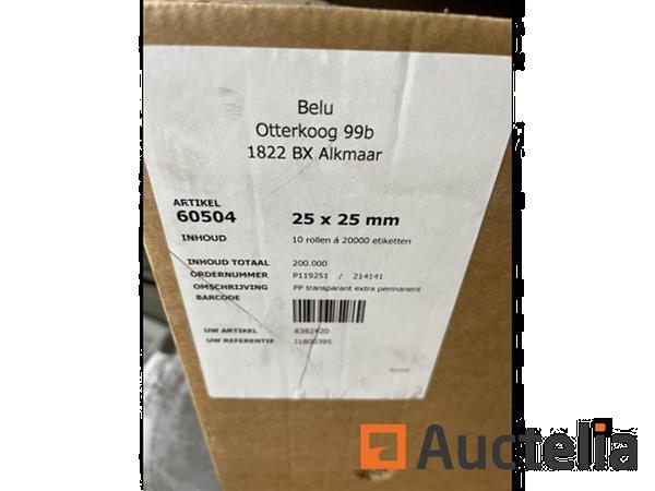Grote foto 2 rollen transparante dichtings etiketten 20000 per rol doe het zelf en verbouw ijzerwaren en bevestigingsmiddelen