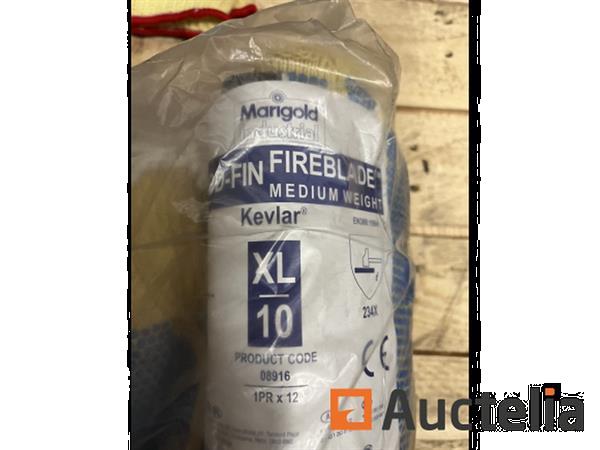 Grote foto partij kevlar werkhandschoenen marigold fireblade doe het zelf en verbouw ijzerwaren en bevestigingsmiddelen