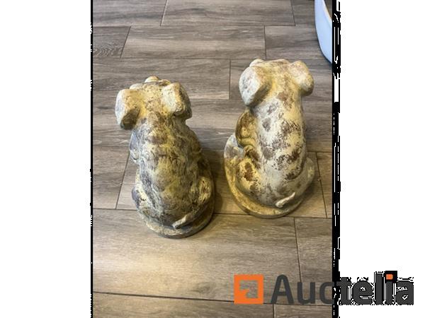 Grote foto 2 x stenen beeldjes varkens ongeveer 40 cm hoog doe het zelf en verbouw onderdelen en accessoires
