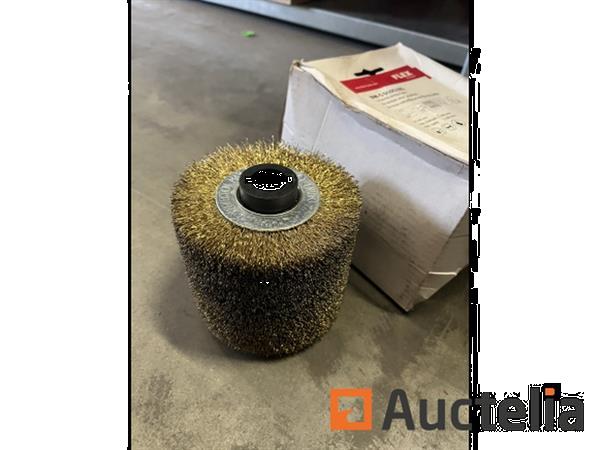 Grote foto flex staal draadborstel 100x85 mm doe het zelf en verbouw ijzerwaren en bevestigingsmiddelen