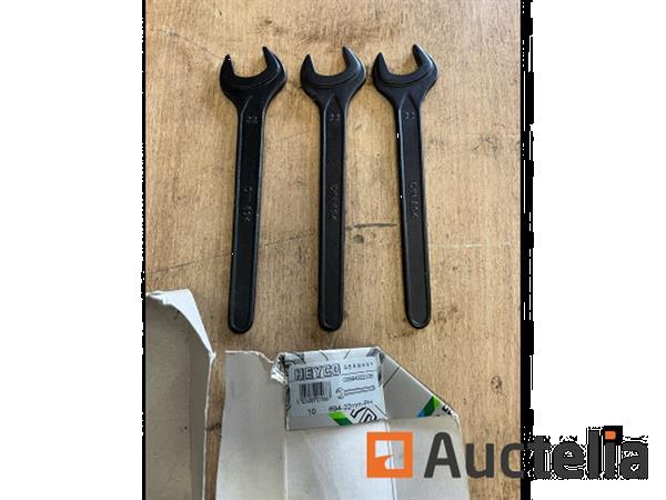 Grote foto 3 x machinesleutel 22 mm heyco doe het zelf en verbouw ijzerwaren en bevestigingsmiddelen