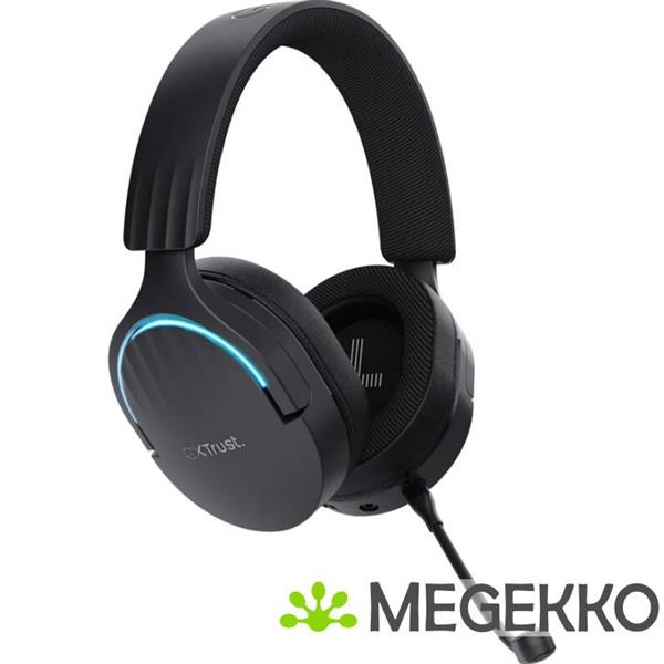 Grote foto trust gxt 491 fayzo wireless gaming headset rgb zwart audio tv en foto koptelefoons