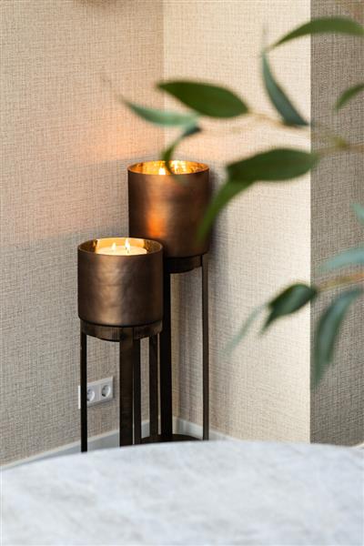 Grote foto windlicht mione groot brons richmond interiors huis en inrichting eettafels