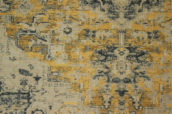 Grote foto hsm collection vloerkleed vintage klassiek 120x180 geel grijs polyester huis en inrichting eettafels