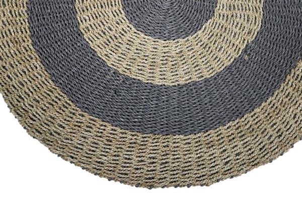 Grote foto vloerkleed melbourne 120 naturel grijs raffia zeegras huis en inrichting eettafels