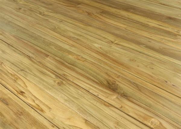 Grote foto tuintafel malta rond met kruispoot 125x77 oud teakhout huis en inrichting eettafels