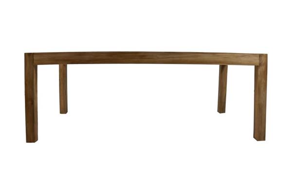 Grote foto tuintafel aruba 200x100x76 naturel teak huis en inrichting eettafels