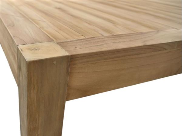 Grote foto tuintafel aruba 200x100x76 naturel teak huis en inrichting eettafels
