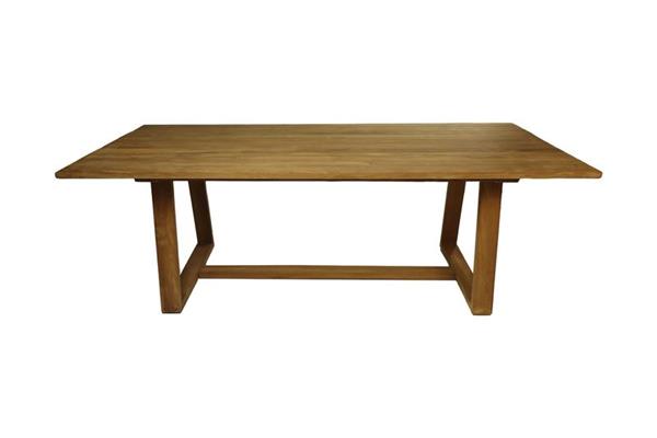 Grote foto tuin eettafel rechthoekig 220x100x77 teak huis en inrichting eettafels
