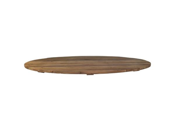Grote foto tuin tafelblad ovaal 240x110x7 naturel oud teakhout huis en inrichting eettafels