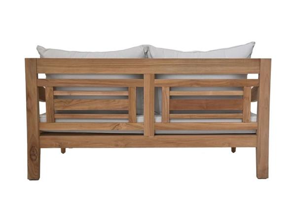 Grote foto tuinbank bahama incl kussenset 150x95x80 naturel wit teak huis en inrichting eettafels