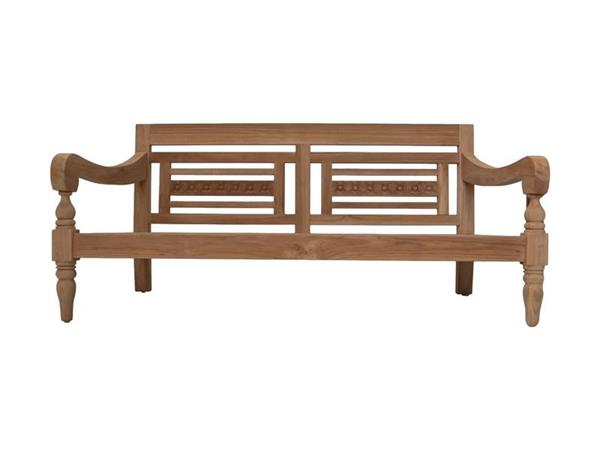 Grote foto tuinbank bahama incl kussenset 150x95x80 naturel wit teak huis en inrichting eettafels