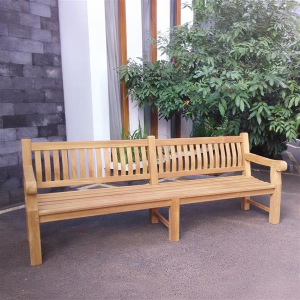 Grote foto tuinbank patrick bench fat teakhout 250 cm huis en inrichting eettafels