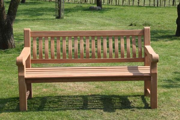 Grote foto tuinbankje patrick bench fat teakhout 166 cm huis en inrichting eettafels