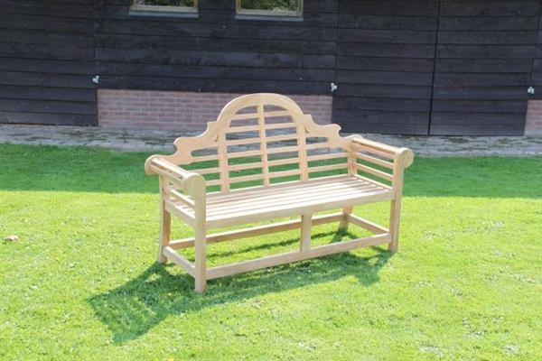 Grote foto tuinbankje marlboro bench teakhout 150 cm huis en inrichting eettafels