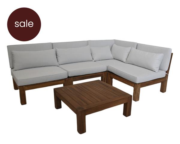 Grote foto tuin hoek loungeset aruba incl. kussens 5 delig sale huis en inrichting eettafels