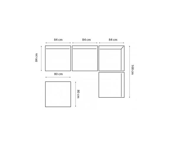 Grote foto tuin hoek loungeset aruba incl. kussens 5 delig sale huis en inrichting eettafels