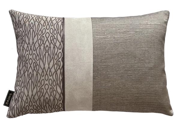 Grote foto sierkussen rosalynn strook 45x30 cm brons interieur huis en inrichting eettafels