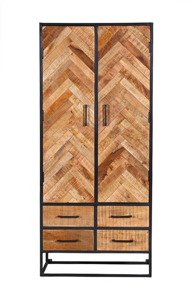 Grote foto kabinet arlington 90x45x200 cm visgraat patroon huis en inrichting eettafels