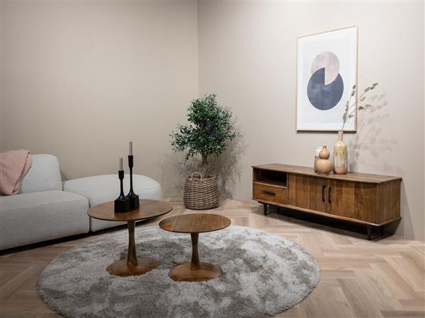 Grote foto tv meubel elias 152x55x45 cm mangohout huis en inrichting eettafels
