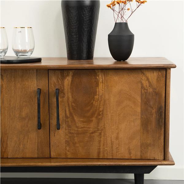 Grote foto tv meubel elias 152x55x45 cm mangohout huis en inrichting eettafels