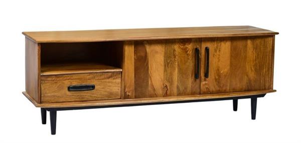 Grote foto tv meubel elias 152x55x45 cm mangohout huis en inrichting eettafels
