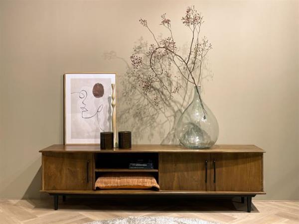 Grote foto tv meubel elias 200x55x45 cm mangohout huis en inrichting eettafels
