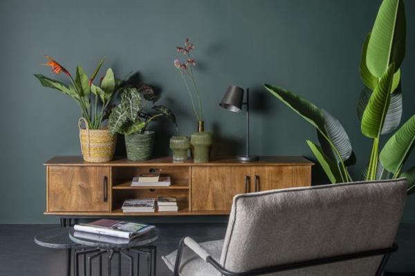 Grote foto tv meubel elias 200x55x45 cm mangohout huis en inrichting eettafels