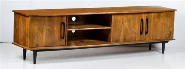 Grote foto tv meubel elias 200x55x45 cm mangohout huis en inrichting eettafels