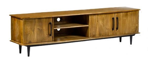 Grote foto tv meubel elias 200x55x45 cm mangohout huis en inrichting eettafels