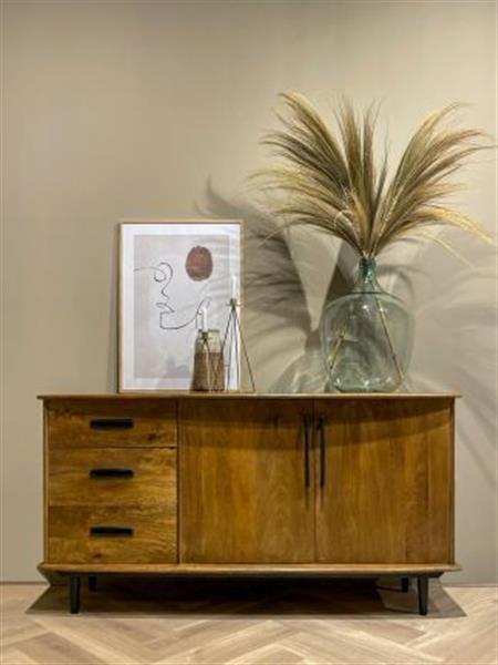 Grote foto dressoir elias 152x80x45 cm mangohout huis en inrichting eettafels