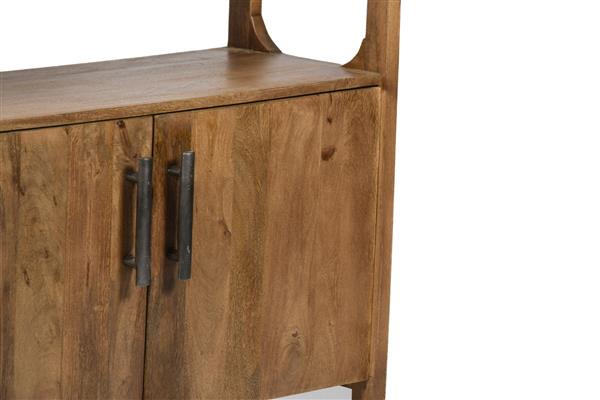Grote foto vakkenkast brix damian 100 cm mangohout showroom exemplaar huis en inrichting eettafels