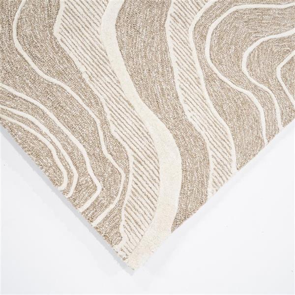 Grote foto vloerkleed soil 160x230 cm beige by boo huis en inrichting eettafels