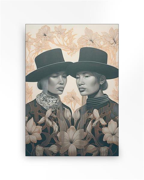 Grote foto wandkleed lady garden small 100 katoen 80x110 cm verkrijgbaar in 3 maten huis en inrichting eettafels