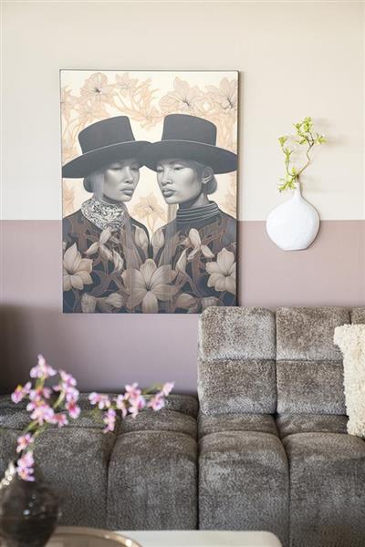 Grote foto wandkleed lady garden small 100 katoen 80x110 cm verkrijgbaar in 3 maten huis en inrichting eettafels