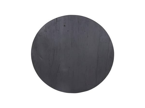 Grote foto eettafel rond hamburg 150 cm zwart gerecycled mangohout huis en inrichting eettafels
