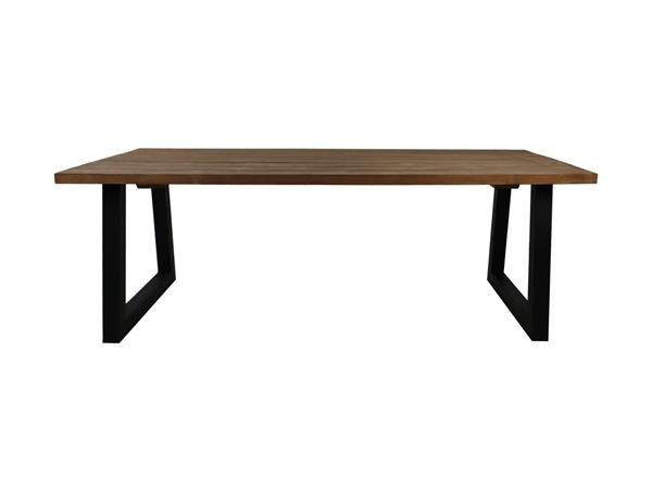 Grote foto tuintafel blanes 260x100x77 cm teakhout metaal huis en inrichting eettafels