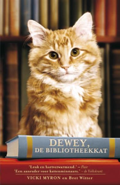 Grote foto dewey de bibliotheekkat boeken literatuur